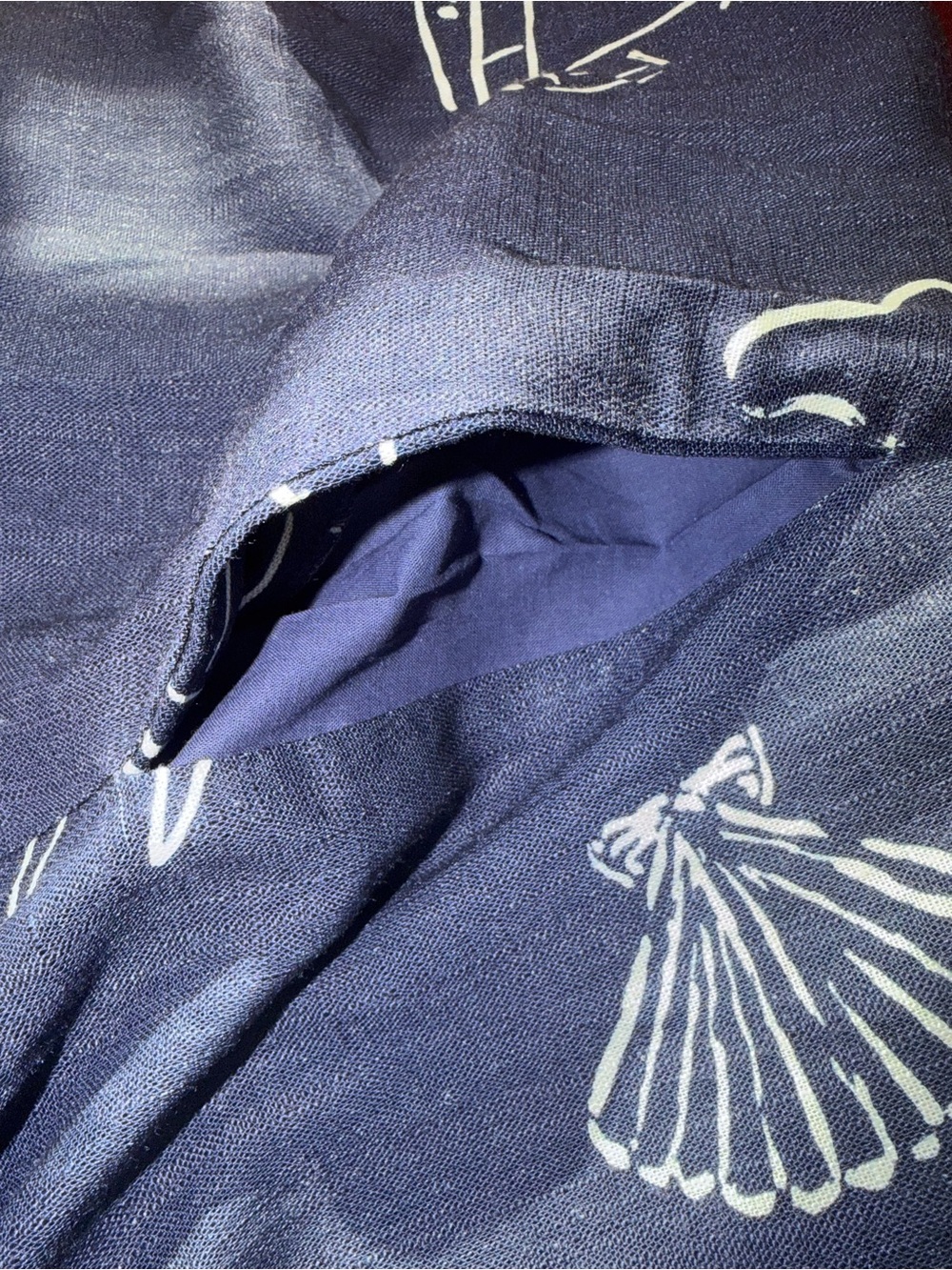 Few Moda Oceana Navy Sea Life Halter Maxi Dress Linen Blend NWT Size 6 - Picture 6 of 12